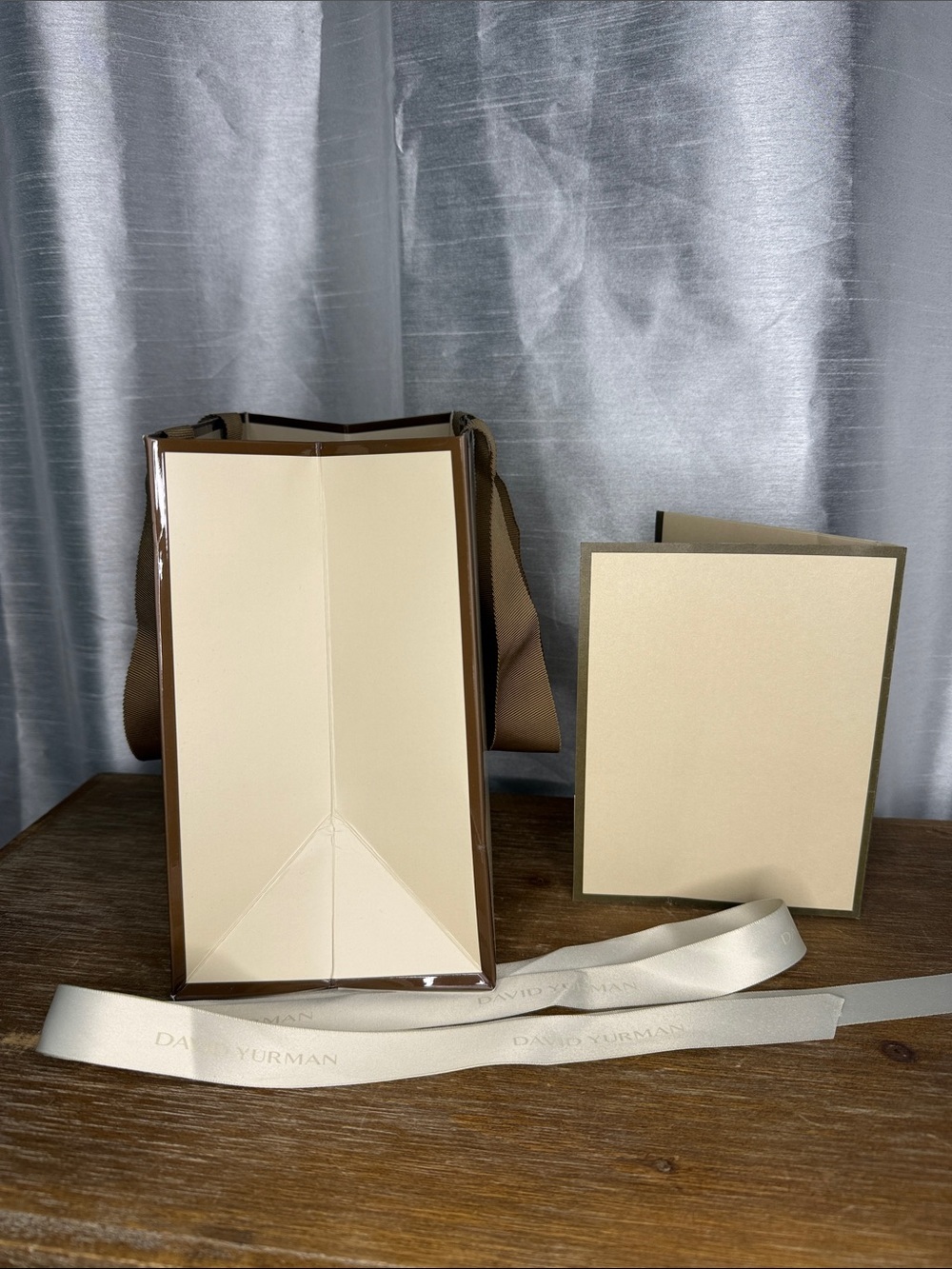 David Yurman Gift Bag Ribbon & Card Only - Picture 2 of 11